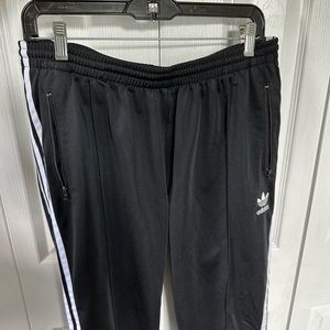 Black and White Adidas Jogger Pants